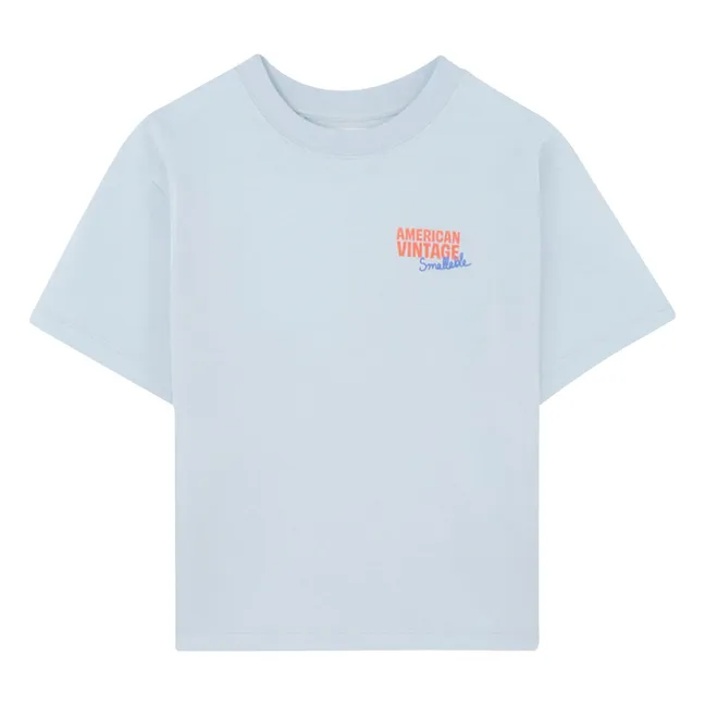 Collaboration American Vintage X Smallable - T-shirt Ykobow | Bleu pâle