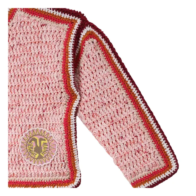 Chaqueta de ganchillo Patience | Rosa Pálido