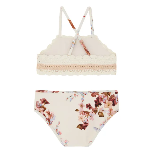 Bañador de crochet floral Awaken | Rosa Pálido