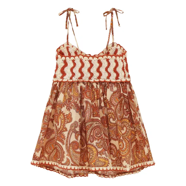 Abito Patience Paisley | Marrone