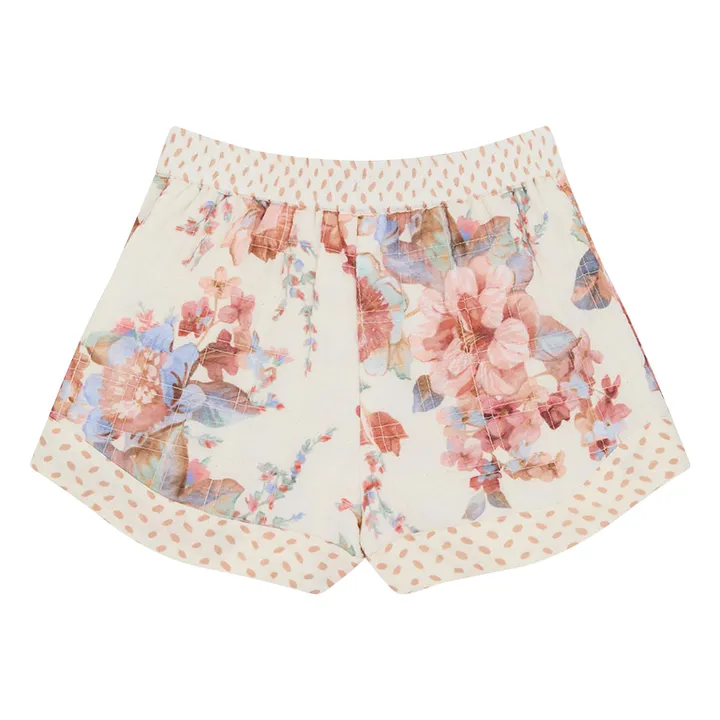 Short Awaken Fleuri | Ecru- Image produit n°2