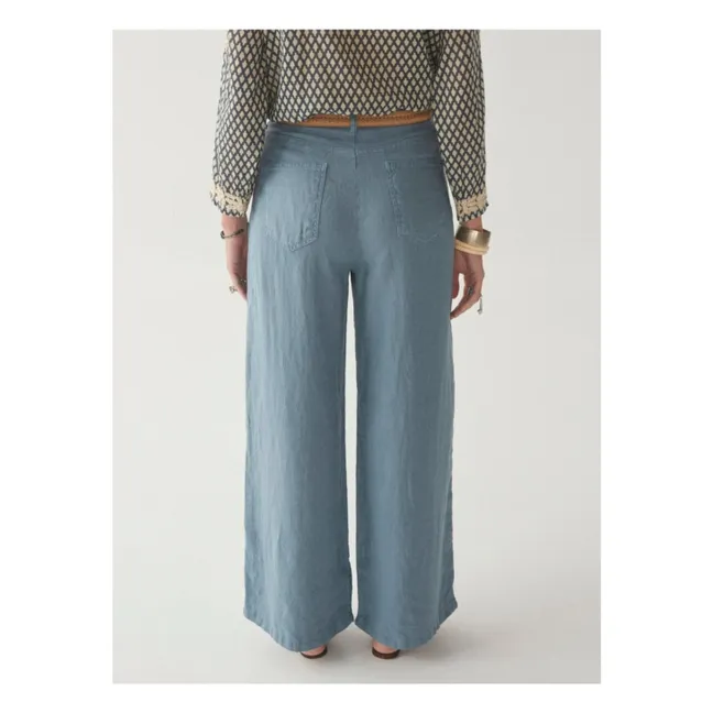 Pantalon Ample Marisa | Bleu pétrole