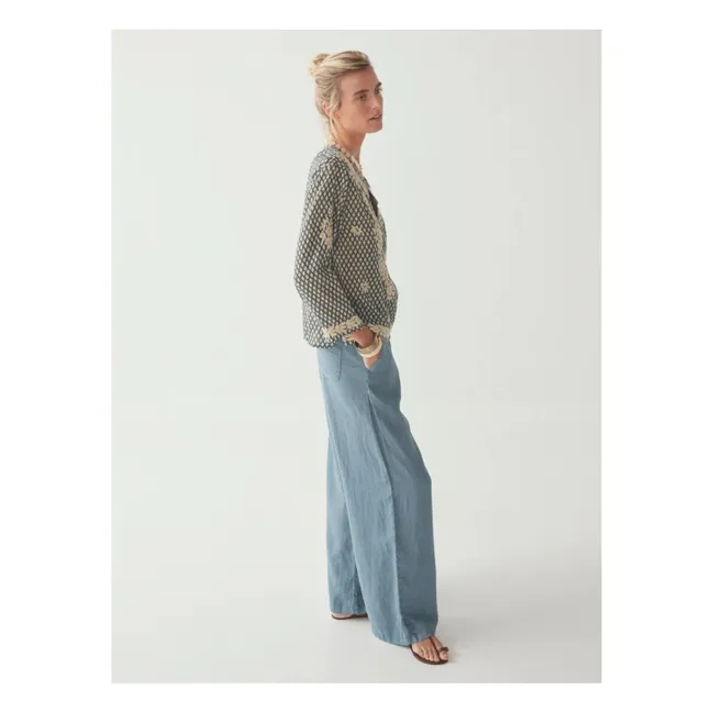 Pantaloni Marisa Slim | Blu petrolio