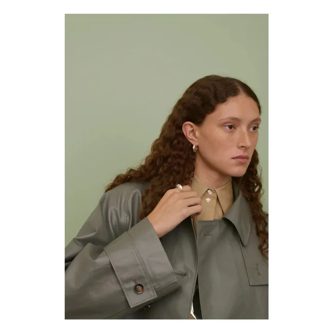 Demi Lune Ohrringe Small | Silber