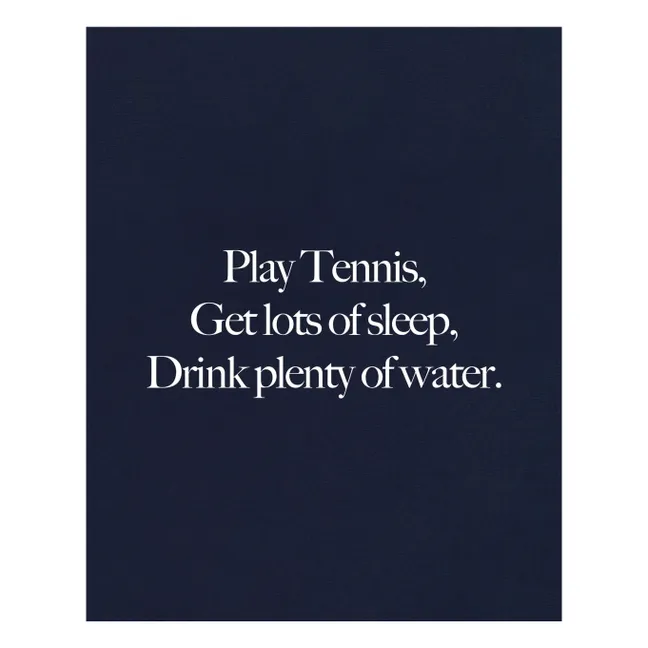 Sweat Capuche Play Tennis | Bleu marine