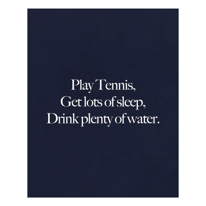 Sweat Capuche Play Tennis | Bleu marine- Image produit n°2