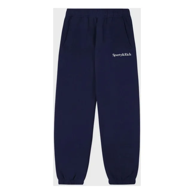 Jogger Serif Logo | Bleu marine