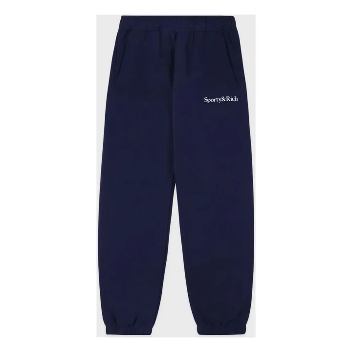 Jogger Serif Logo | Bleu marine- Image produit n°4