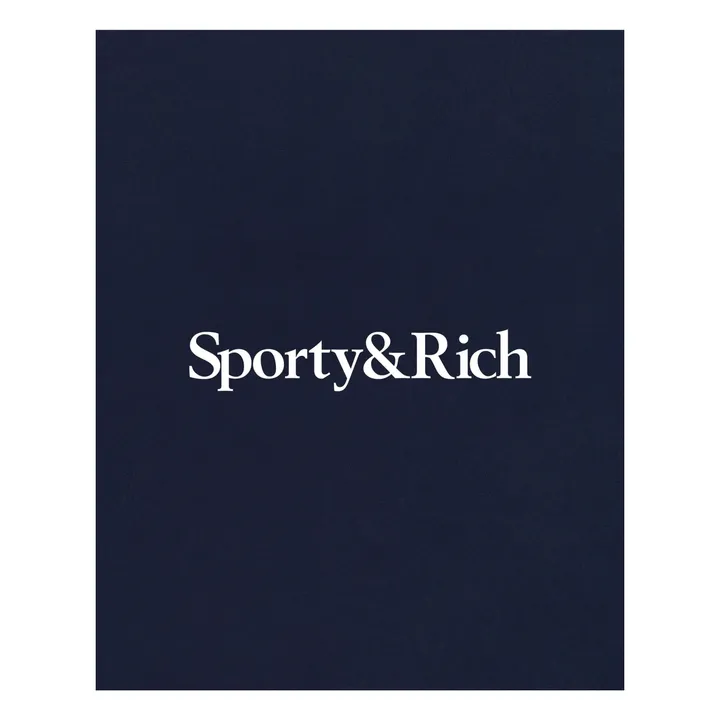 Jogger Serif Logo | Bleu marine- Image produit n°1