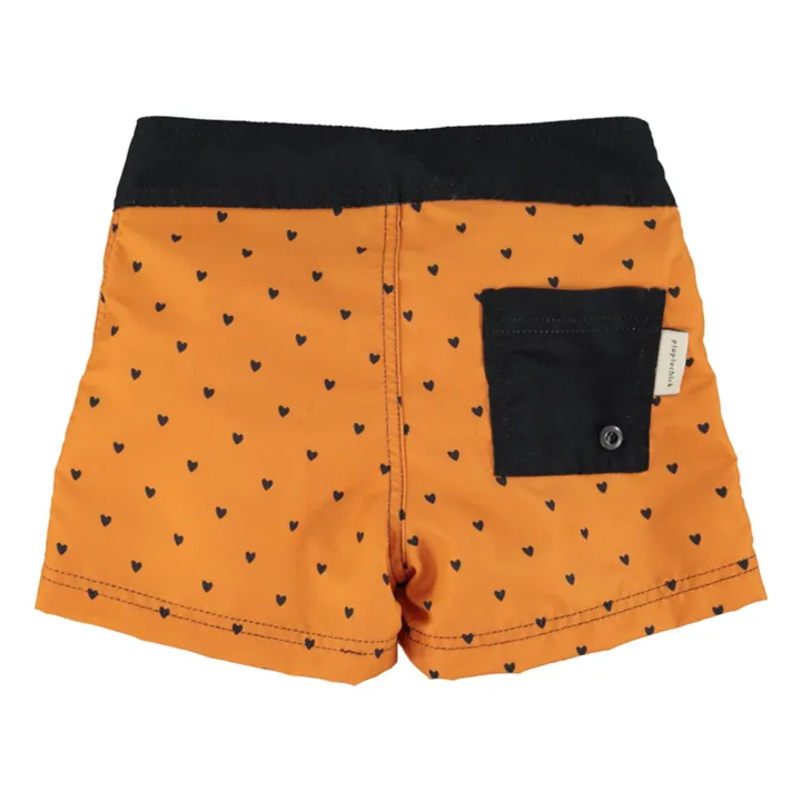 Shorts de baño Corazones de fibra reciclada | Camel- Imagen del producto n°5