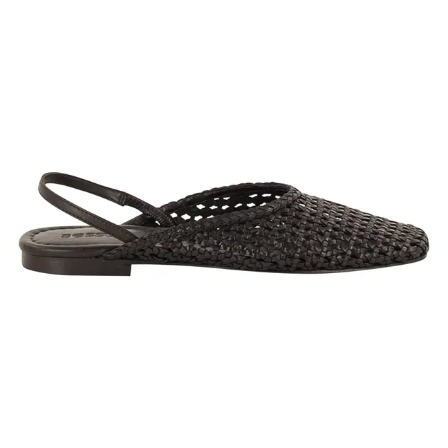 Sandalias de piel Vana | Negro