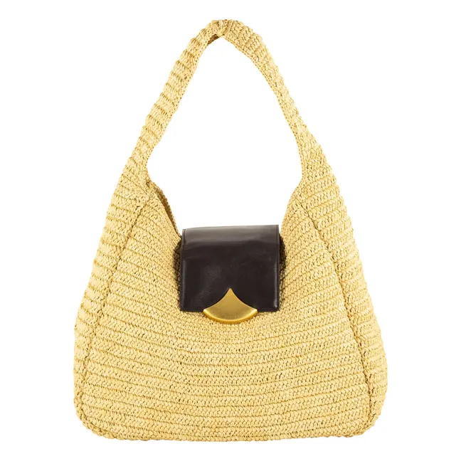 Grande Maeluz Raphia bag | Sand
