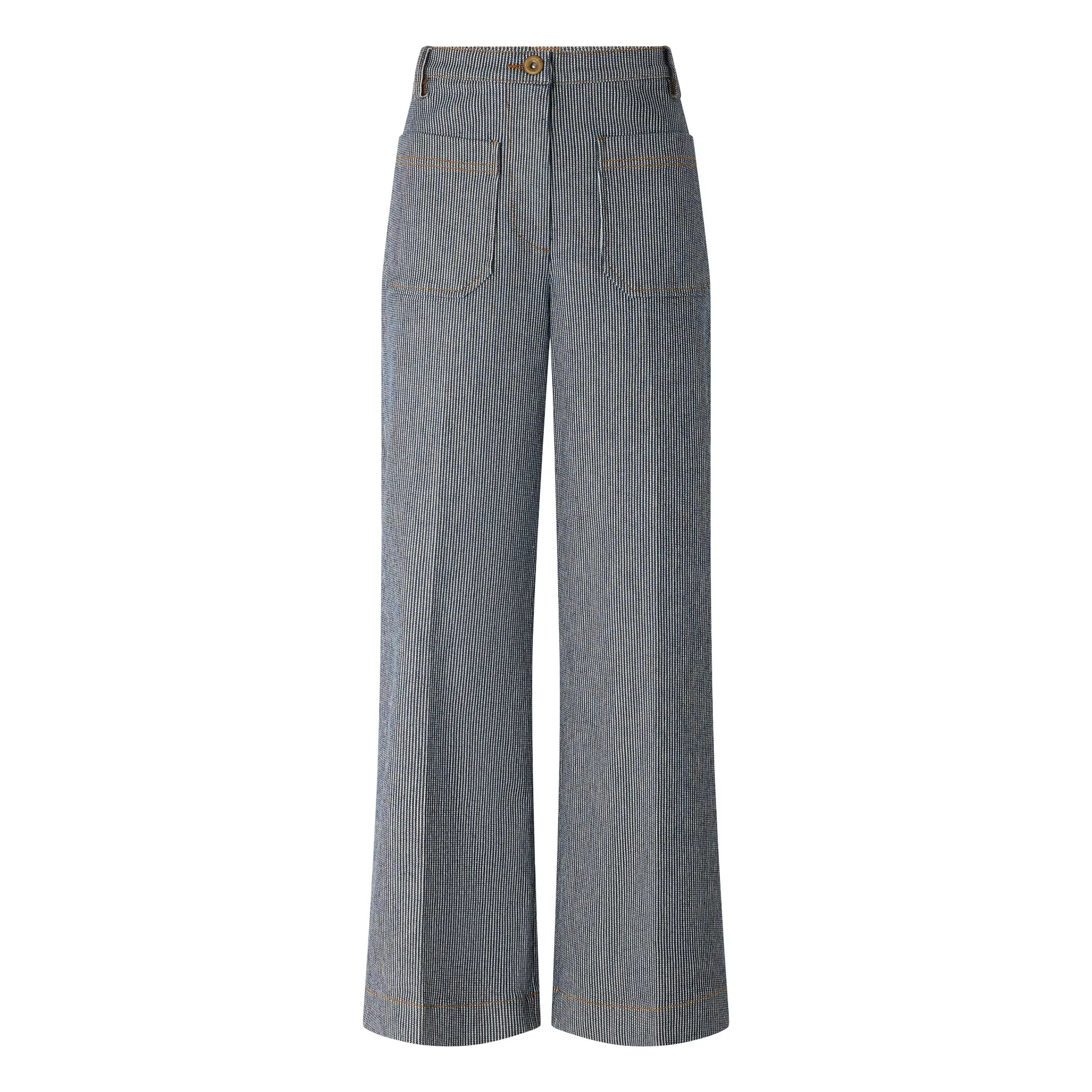 Pantalon Coton Aldricks | Bleu gris- Image produit n°0