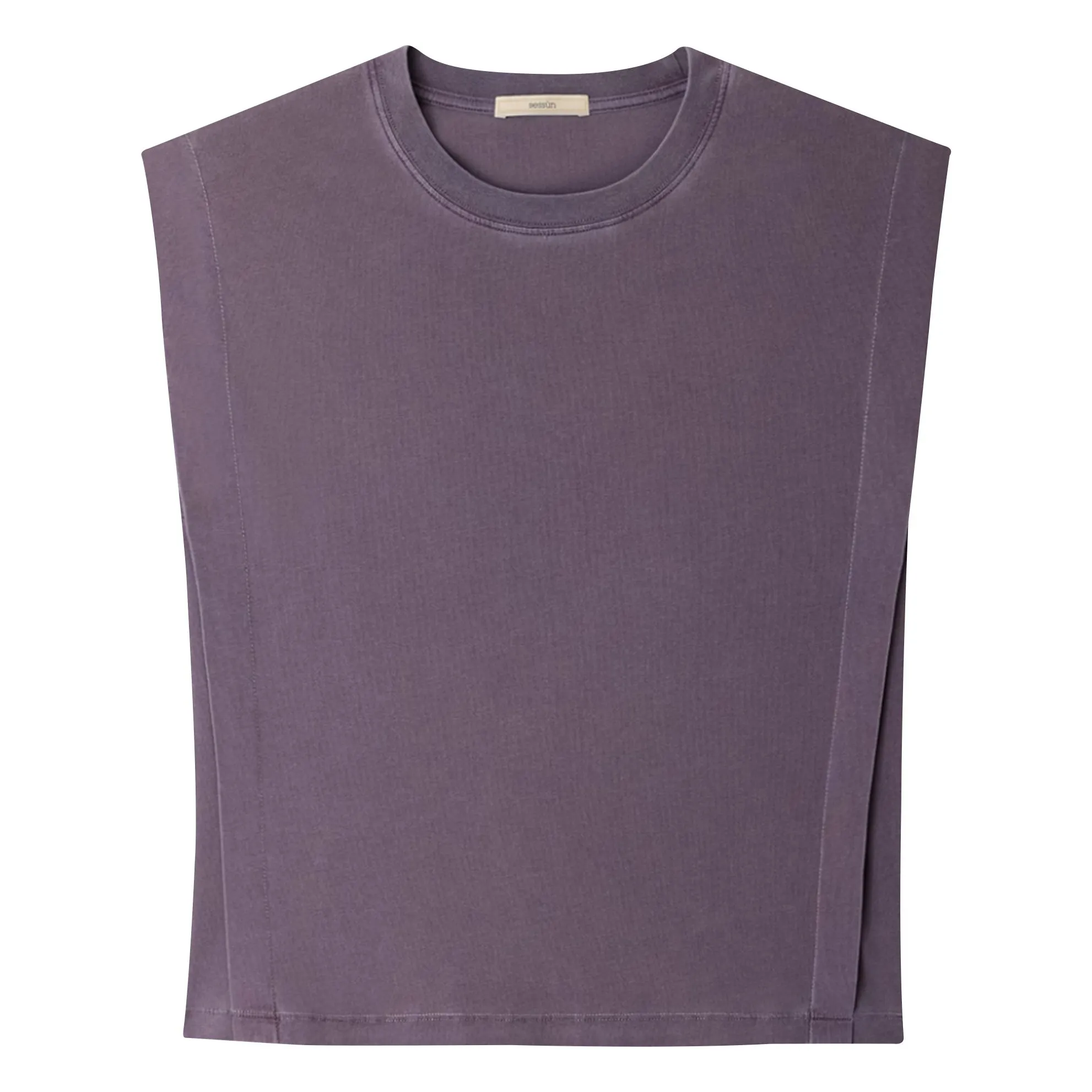 Sessùn Purple Orlando Cotton T-Shirt