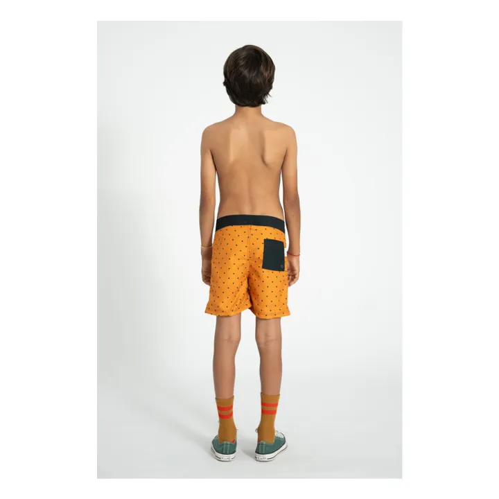 Shorts de baño Corazones de fibra reciclada | Camel- Imagen del producto n°2