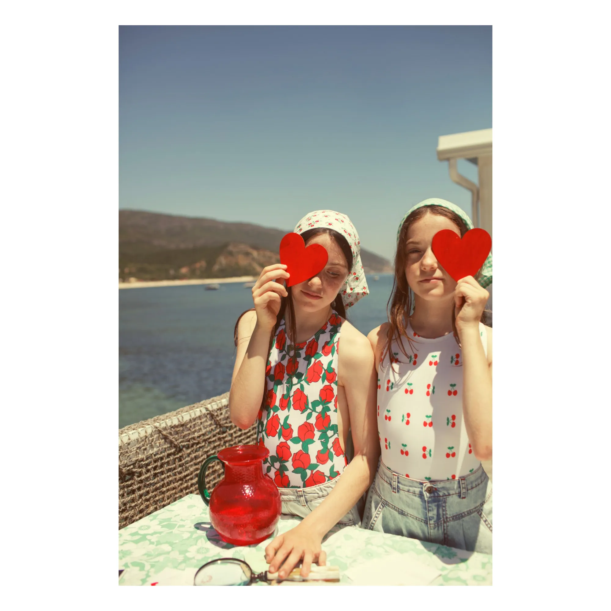 Maillot de Bain Côtelé Dos Nu Roses Fibres Recyclées | Ecru- Image produit n°3