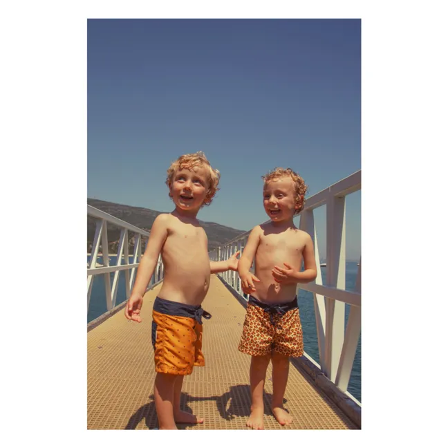 Shorts de baño Corazones de fibra reciclada | Camel