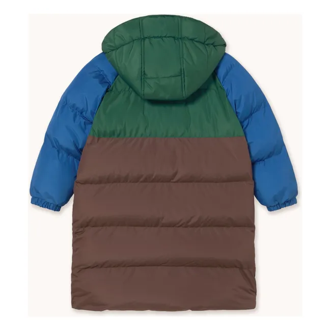 Colorblock-Parka | Braun