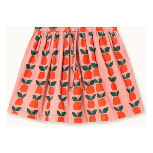 Jupe Pommes Velours Côtelé | Rose