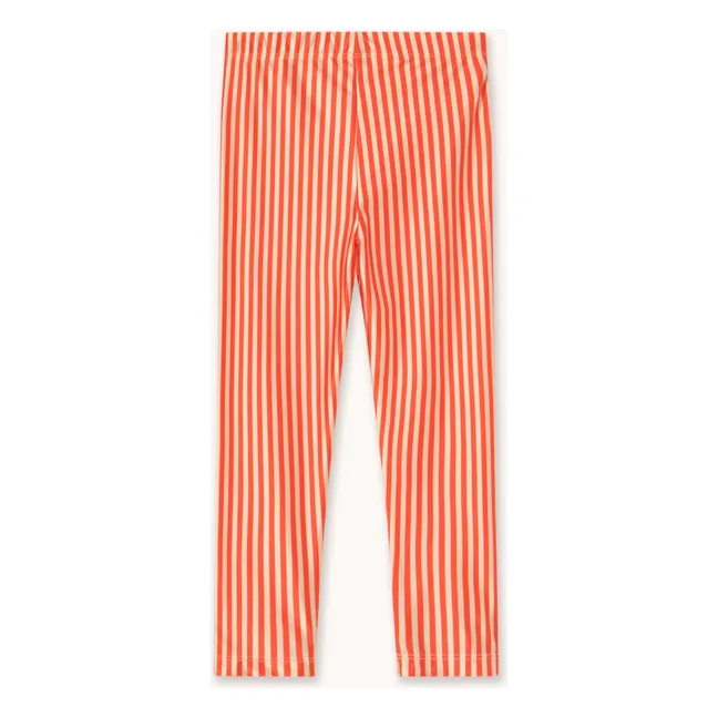 Legging Brillant Rayé | Rouge