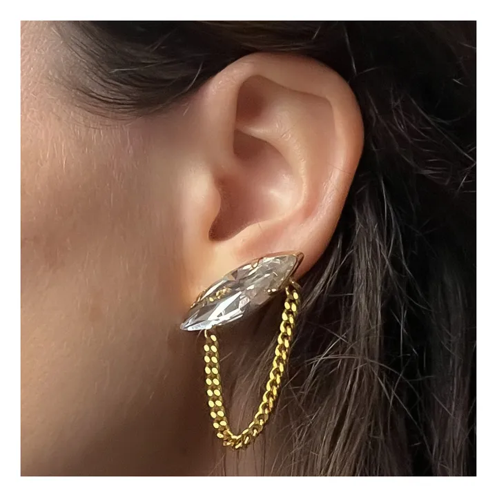 Boucles d'Oreilles Beauregard | Doré- Image produit n°1