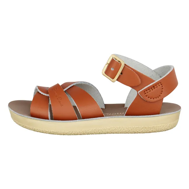 Sandalias de piel impermeables Swimmer | Camel