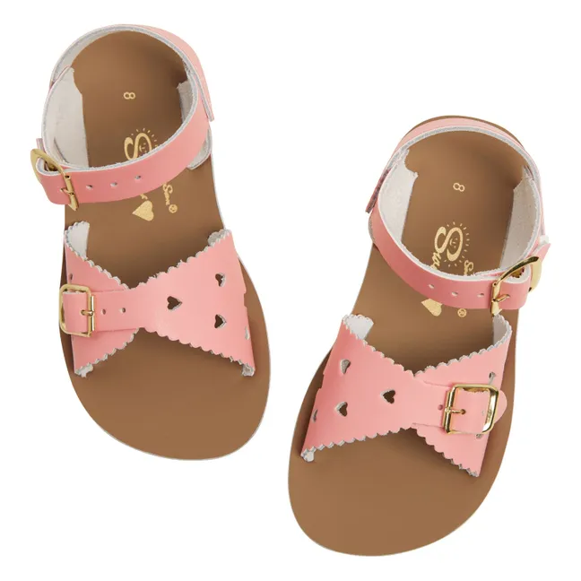 Sandalias de piel impermeables Sweetheart | Rosa Bombón