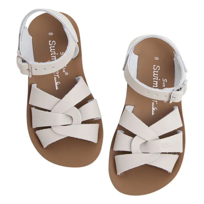 Sandalias de piel impermeables Swimmer | Beige