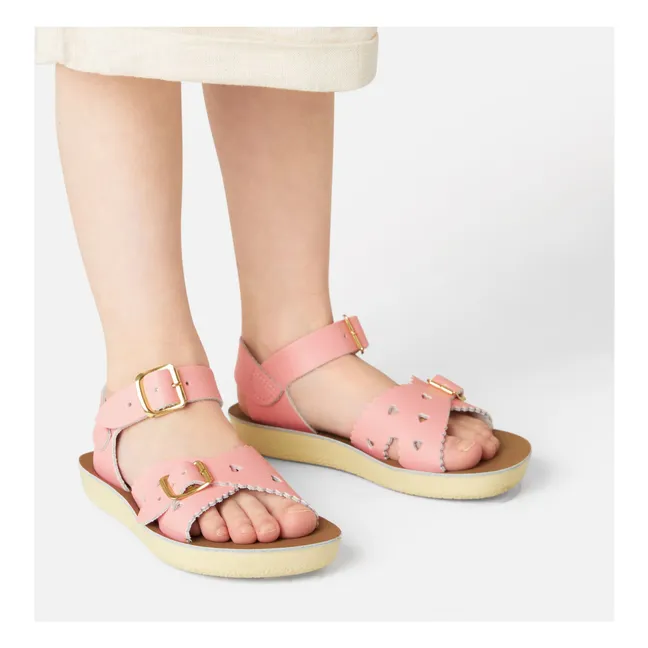 Sandales Cuir Waterproof Sweetheart | Rose pâle
