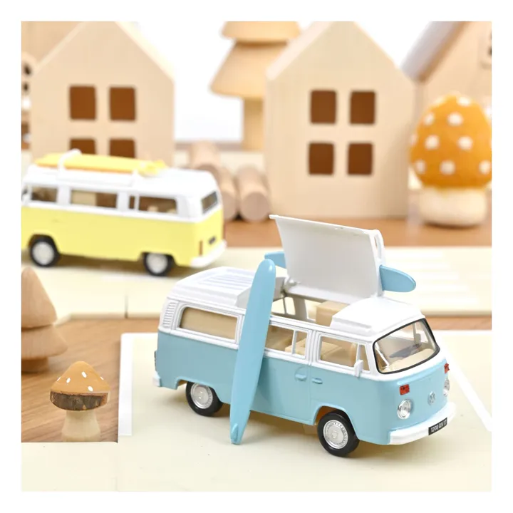 Combi Volkswagen T2b Camper Van 1973 | Bleu- Image produit n°2