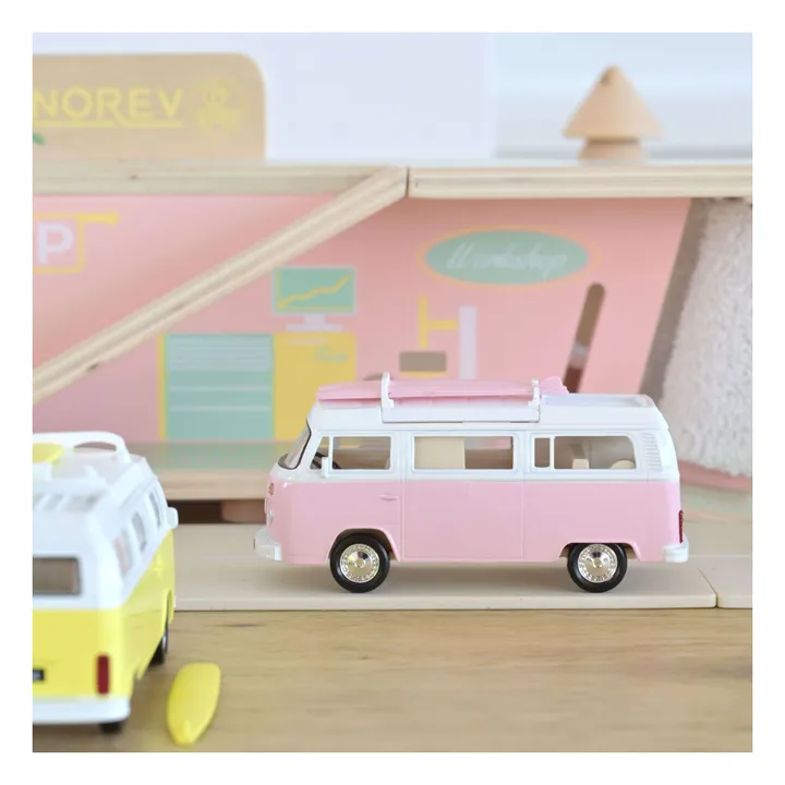 Combi Volkswagen T2b Camper Van 1973 | Rose- Image produit n°2