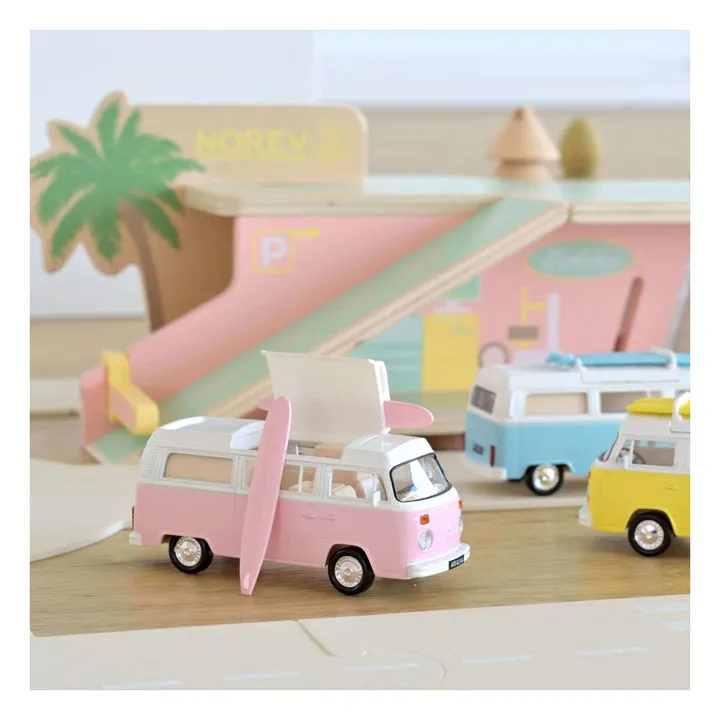 Combi Volkswagen T2b Camper Van 1973 | Rose- Image produit n°1