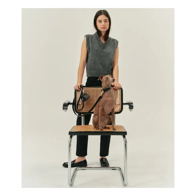 Collar para perro de cuero vegano | Negro