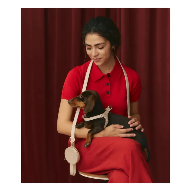 Step in vegan leather dog harness | Beige