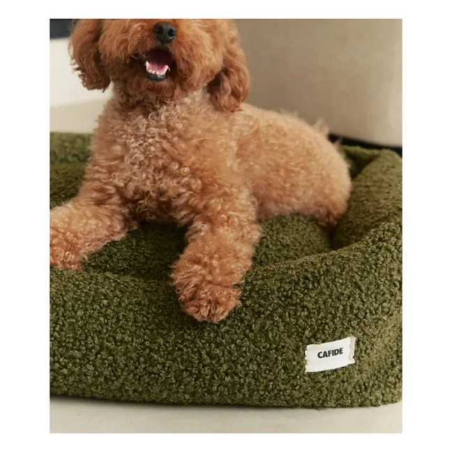 Hundekorb aus Bouclé Snozy | Grün
