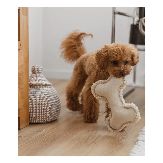 Juguete de hueso para perro | Off-White
