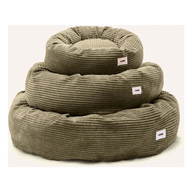 Nuba corduroy dog bed | Green