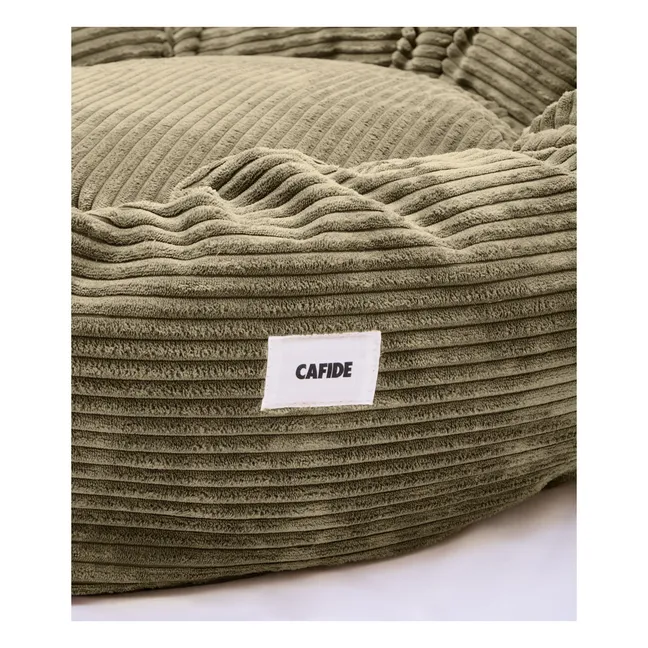 Panier pour chien en velours côtelé Nuba | Vert