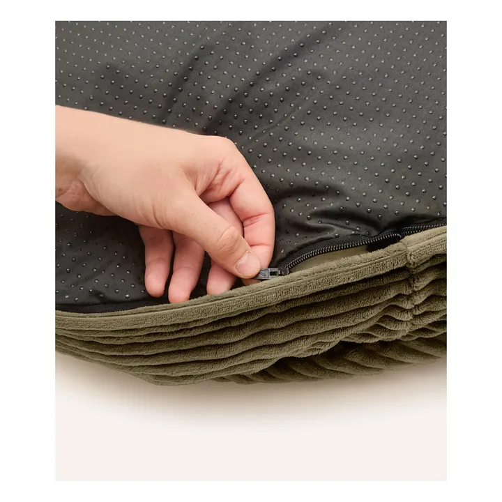 Panier pour chien en velours côtelé Maso | Vert- Image produit n°5