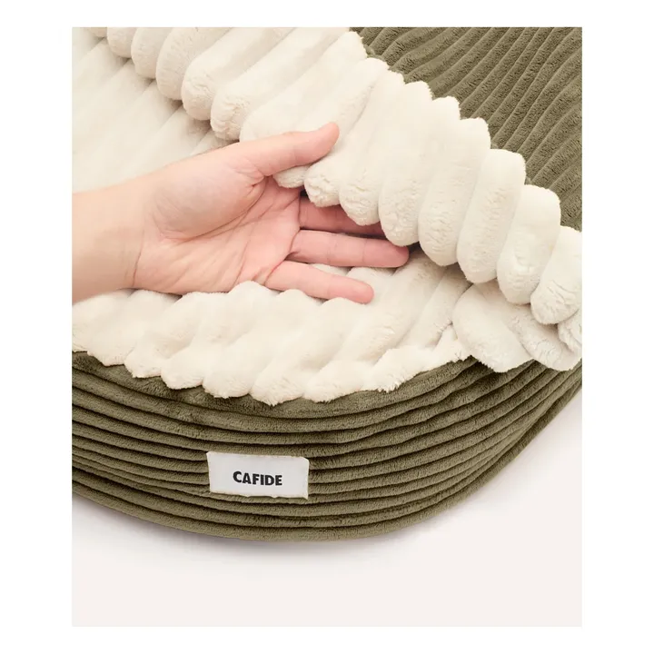 Panier pour chien en velours côtelé Maso | Vert- Image produit n°4