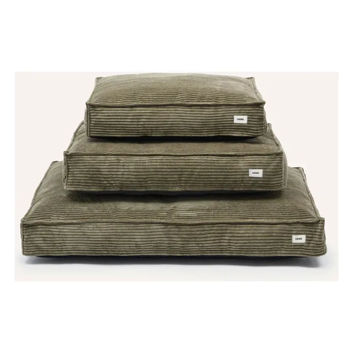 Matelas pour Chien en velours côtelé Cuadra | Vert- Image produit n°3