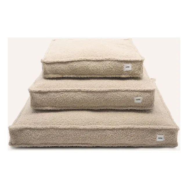 Hundematratze aus Cuadra-Bouclé | Beige