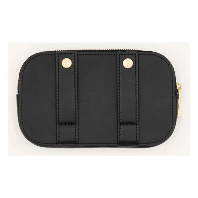 Porte-monnaie en cuir vegan | Noir