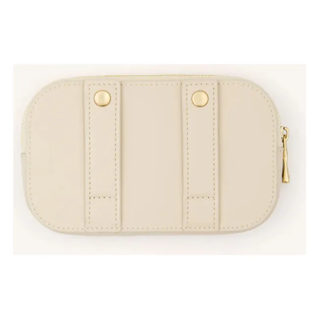Porte-monnaie en cuir vegan | Beige