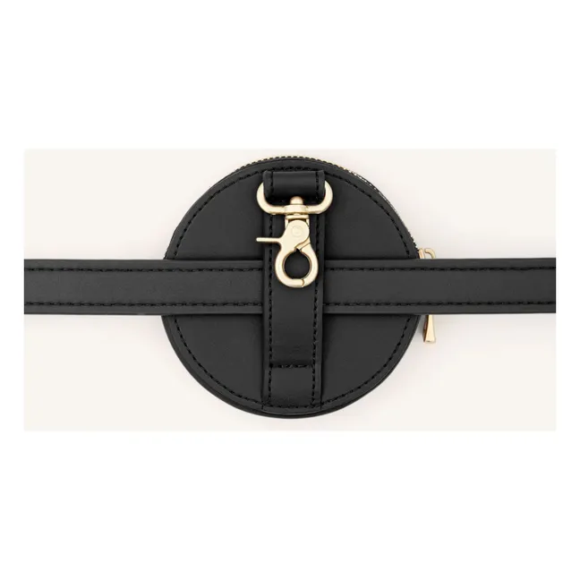 Sac à friandises en cuir vegan | Noir