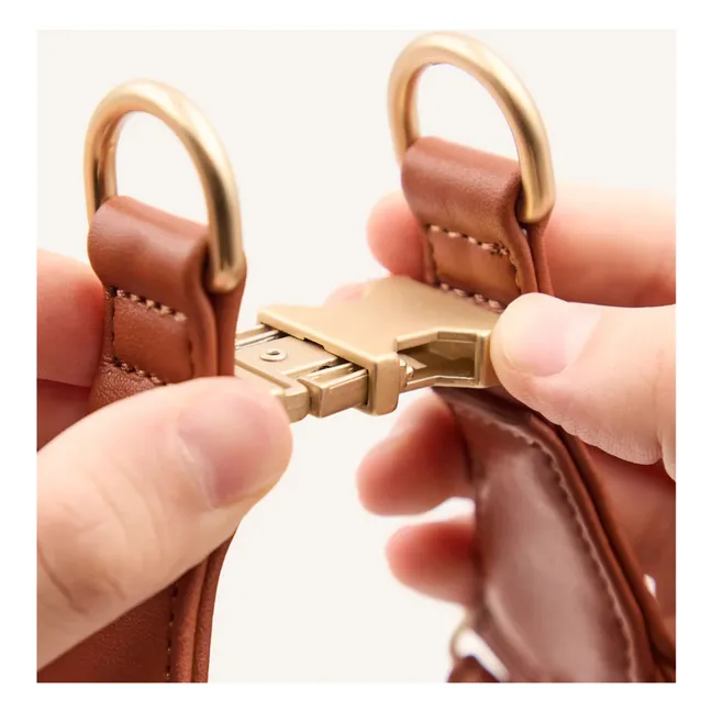 Vegan leather dog harness Step in | Brown