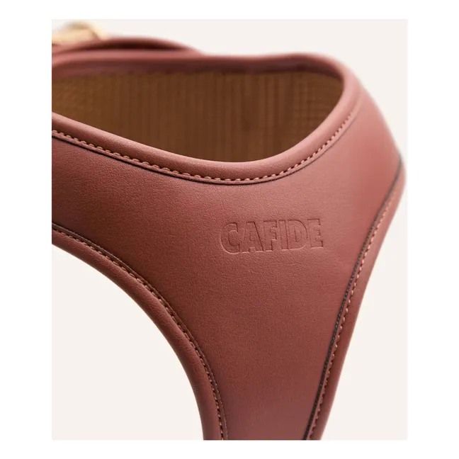 Arnés para perro de cuero vegano | Marrón