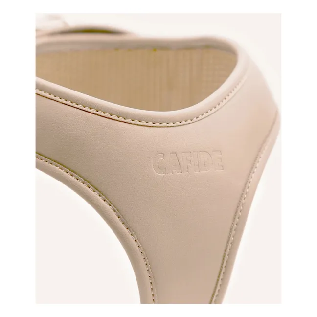 Vegan leather dog harness | Beige