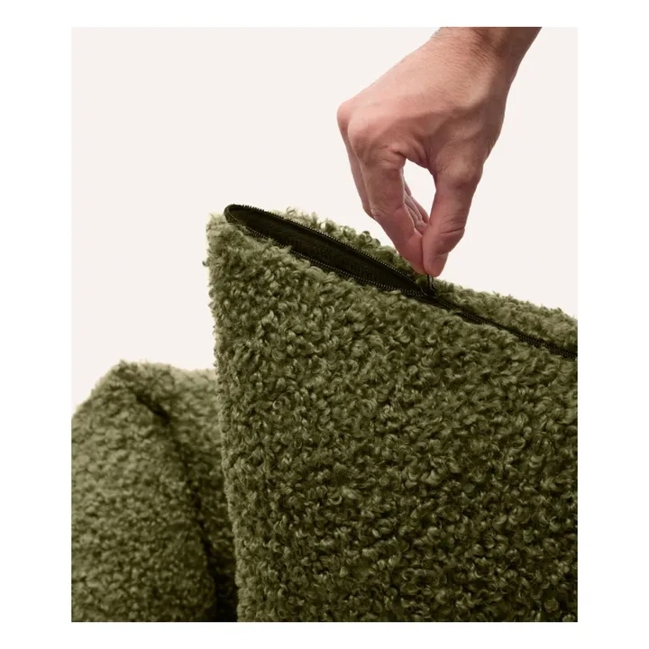 Panier pour chien en bouclette Snozy | Vert- Image produit n°7