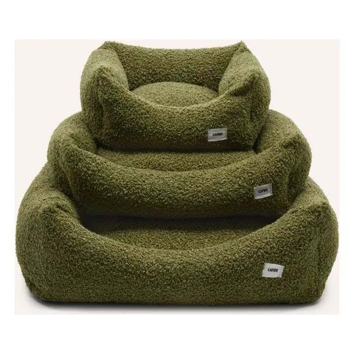 Panier pour chien en bouclette Snozy | Vert- Image produit n°4